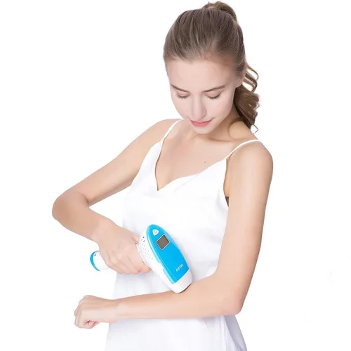 Vista 5 de MLAY T1 - Sistema de depilación facial y corporal - Dispositivo de depilación IPL permanente sin dolor para mujeres y hombres - No se requiere gel