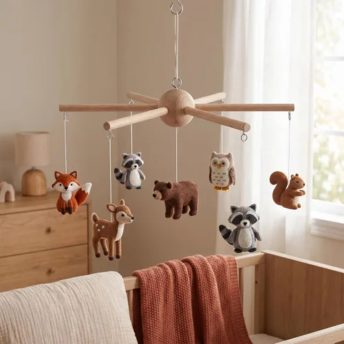 Vista 7 de Kit de móvil para bebé, marco decorativo para cuna, manualidades, bricolaje, hogar, cuarto de bebé, balcón, techo, dormitorio, para niños y niñas