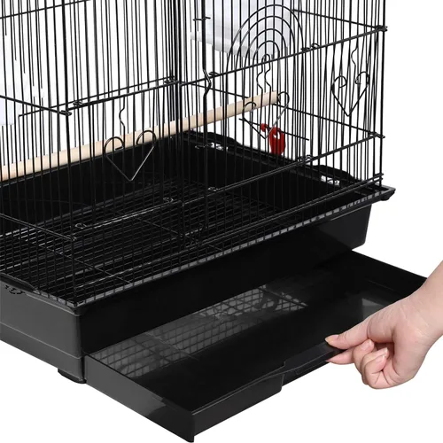 Vista 9 de Yaheetech Jaulas medianas para pájaros de 41 pulgadas con parte superior abierta para periquitos, pinzones, canarios, tortolitos, loros cuáqueros