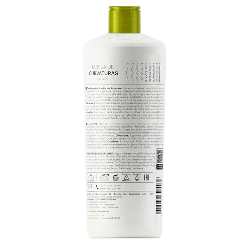 Vista 2 de Felps - Acondicionador para rizos con aceite de aguacate (16.9 fl oz/16.9 oz)