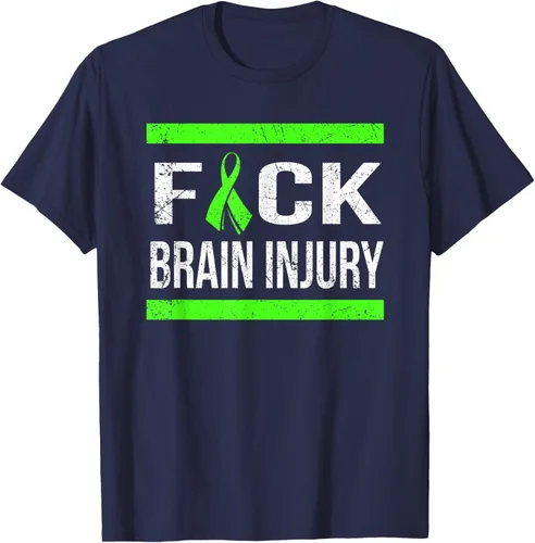 Vista 78 de Apoyo Daño cerebral Concienciación T Shirt, mujer L, Asphalt Negro