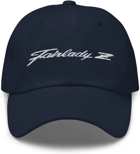 Vista 4 de Fairlady Z Script Datsun 240z 280z Vintage JDM - Gorro para papá Negro