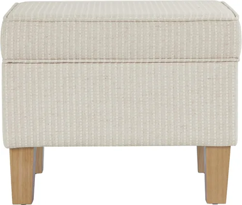 Vista 28 de Homepop Decoración para el hogar K7646-A862 Otomana de almacenamiento rectangular moderna tapizada Otomana con tapa con bisagras