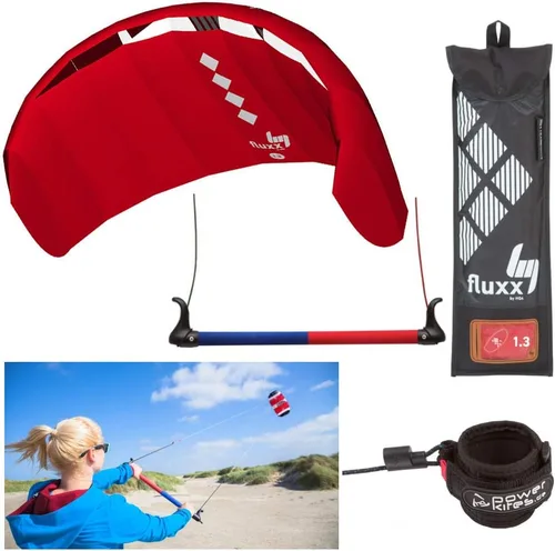 Vista 4 de HQ4 Fluxx 1.3 R2F Entrenador Kite Kiteboarding Power Surf Principiante kitesurf Beach