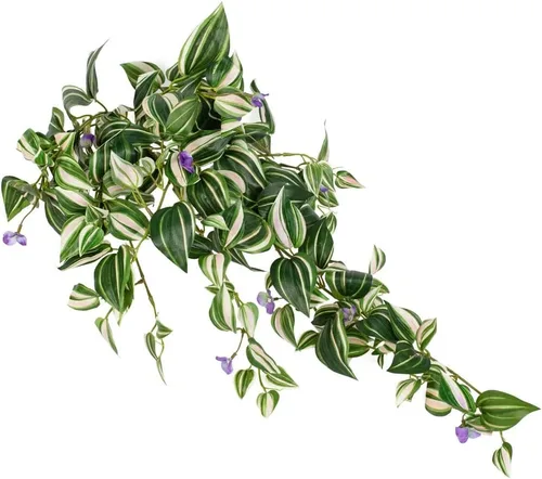 Vista 5 de Factory Direct Craft Arbusto judío errante artificial con flores Una planta de interior de vid falsa que no requiere cuidado (tamaño: 26 "L)