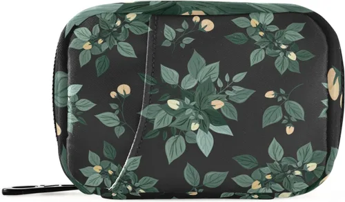 Vista 18 de Naanle Pastillero floral de colibrí de 7 días con cremallera, organizador de píldoras de viaje con cremallera, funda semanal portátil