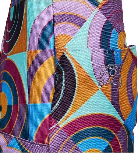 Vista 3 de AmeriBag Pequeña bolsa de espalda saludable con impresiones y patrones, Laberinto de arco iris