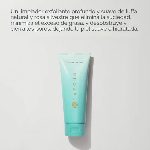 Vista 3 de TATCHA The Deep Cleanse Limpiador exfoliante profundo y suave, levanta la suciedad, minimiza el exceso de aceite, desatasca y aprieta los poros