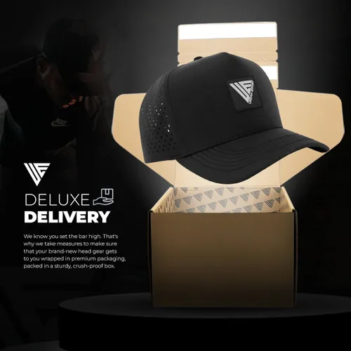 Vista 4 de Urban Effort Hydro Performance Hat-Water-Resistant Baseball Cap-Men and Women-Great Snapback for Golf, Adventure,Lake,Workout