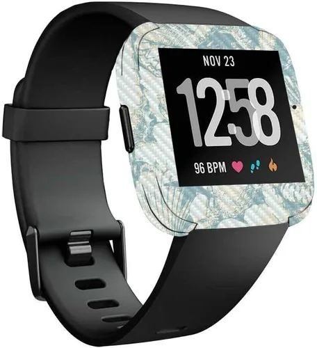 Vista 19 de MightySkins Piel de Fibra de Carbono para Fitbit Versa – Madera abstracta Protectora y duradera Acabado de fibra de carbono texturizada Fácil