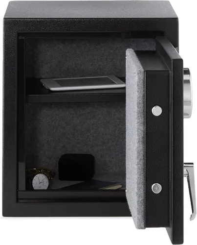 Vista 5 de Amazon Basics Caja fuerte de seguridad resistente al fuego con teclado electrónico programable, para asegurar objetos de valor y documentos