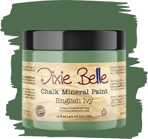 Vista 234 de Pintura para muebles con acabado de tiza Dixie Belle Paint Company - Amatista (4oz) - Pintura mineral de tiza chic púrpura profundo mate