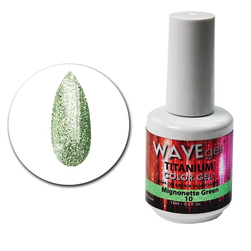 Vista 4 de WAVEGEL - Esmalte de uñas en gel con purpurina, colección Titanio, #28 Twinkle Pink I 0.5 onzas