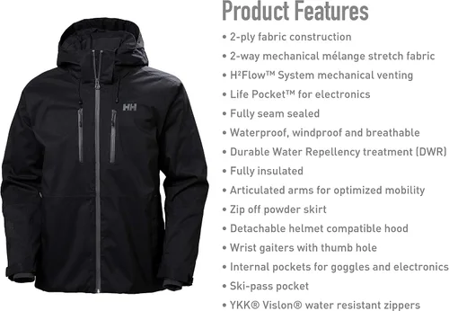 Vista 5 de Helly-Hansen Chaqueta de esquí con aislamiento Juniper 3.0 para hombre