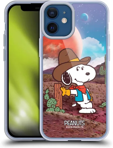 Vista 10 de Head Case Designs Funda de gel con licencia oficial de Peanuts Nebula Cactus Needles Snoopy Space Cowboy [protección de grado militar] compatible