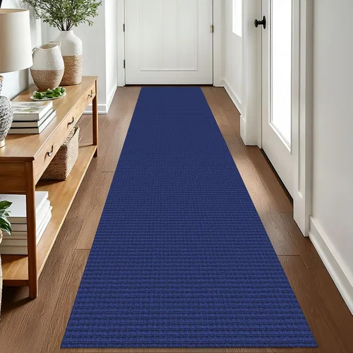 Vista 130 de EARTHALL Alfombra tejida de 2 x 3 pies, lavable para entrada, alfombra trenzada antideslizante, alfombra para puerta interior y exterior, alfombra