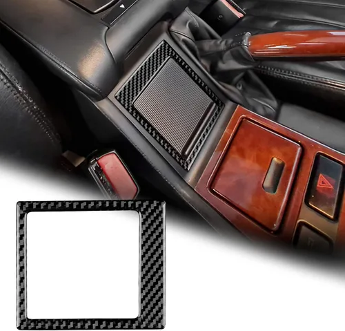 Vista 12 de AIRSPEED Para BMW M5 E39 Cubierta del marco de la caja del reposabrazos de la consola central, calcomanía de fibra de carbono accesorios interiores