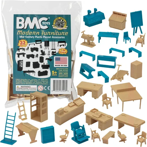 Vista 8 de BMC Classic Marx Mid-Century - Muebles modernos de plástico de 32 piezas
