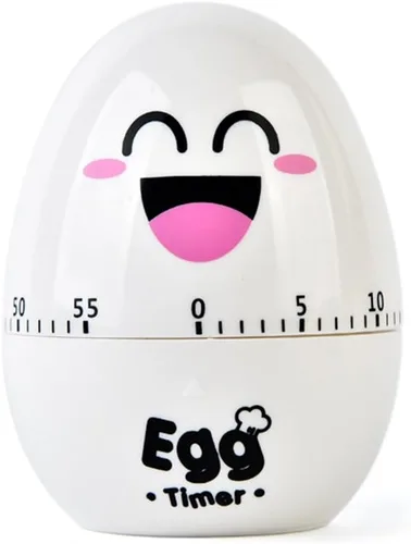 Vista 11 de Temporizadores de maquinaria de huevos de dibujos animados lindos 60 minutos temporizador de cocina mecánica reloj contadores de alarma ruidosos Azul