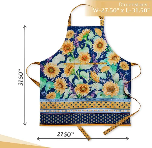 Vista 517 de Maison d' Hermine Delantales para mujer con bolsillo, 100% algodón (27.50 x 31.50 pulgadas)