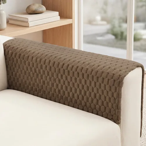 Vista 9 de Foxdecor Fundas para Brazos de Sofá, Funda para Reposabrazos de Sofá, Fundas Antideslizantes para Brazos de Silla, Fundas para Muebles Protector