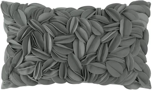Vista 8 de KINGROSE Funda de Almohada Decorativa para el Hogar Hecha a Mano con Flores 3D Rectangular Cubierta de Cojín 12 x 20 Pulgadas para Cama Sala