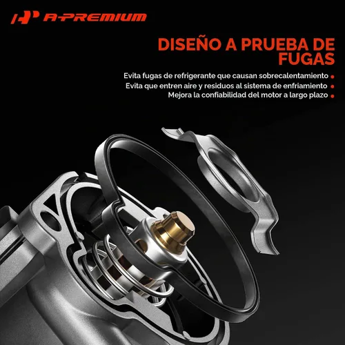 Vista 5 de A-Premium Conjunto de Carcasa de Termostato de Refrigerante de Motor con Junta Compatible con Mercedes-Benz C230 C250 C280 C300 C350 E280 E350 ML350