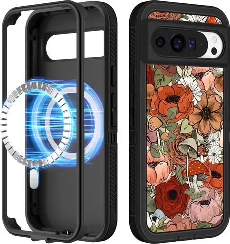 Vista 22 de Funda para Moto G 5G 2024 – Compatible con MagSafe para mujeres y niñas, bonita funda protectora magnética para teléfono, diseño femenino Kawaii