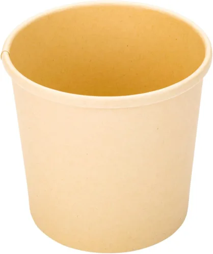 Vista 2 de Restaurantware Bio Tek - Tazas de sopa desechables de 12 onzas, 200 tazas de sopa de papel para microondas, tapas ventiladas que se venden por