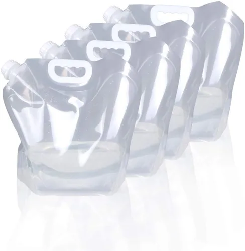 Vista 8 de Soddeph Bolsa plegable de plástico transparente de grado alimenticio, libre de BPA, para deportes, camping, equitación, montañero, congelable, grado