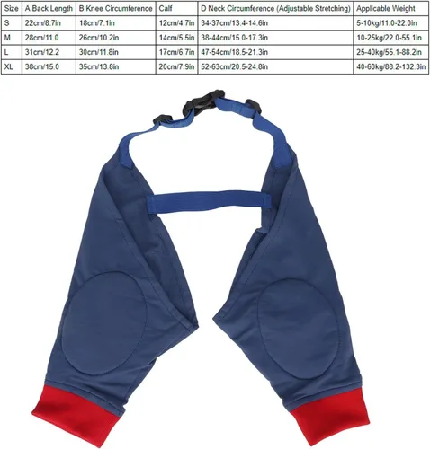 Vista 6 de Almohadillas protectoras para coderas de perro para codo canino y hombro, higroma de codo, displasia, osteoartritis, callos de codo, úlceras por