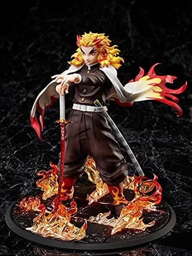 Vista 2 de Aniplex Figura de Demon Slayer Estatua Kyojuro Rengoku Escala 1/8 La Llama Pilar Hashira