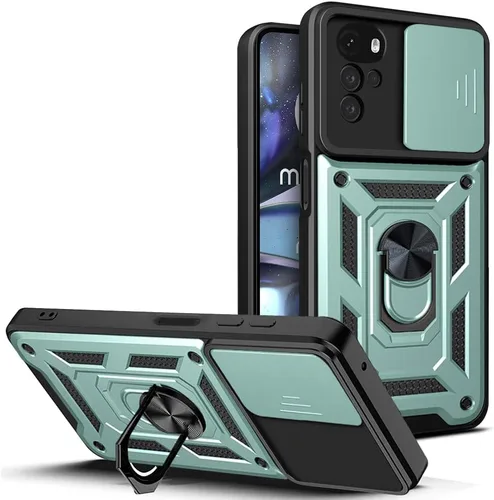 Vista 92 de Compatible con Tecno Camon 18P Bracket Shell, Slide Camera Lens Cover Case Azul