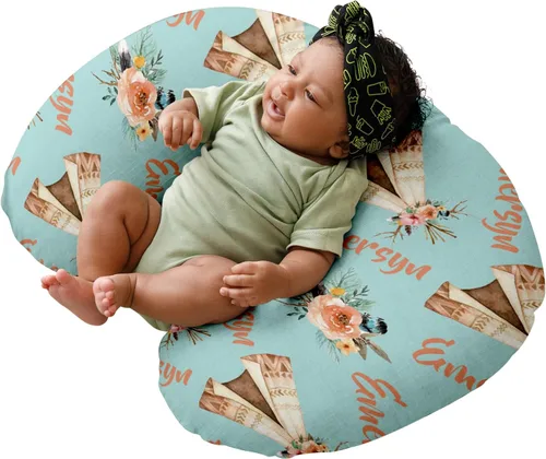 Vista 15 de Dyoart Funda de almohada de lactancia para bebé, fundas de lactancia con nombre personalizado, suave, funda de almohada de lactancia materna