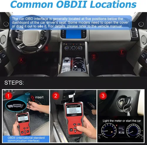 Vista 5 de Zpana Herramienta de diagnóstico del escáner OBD2 del automóvil, V310 OBDII Falla del motor del vehículo CAN Lector de código de diagnóstico
