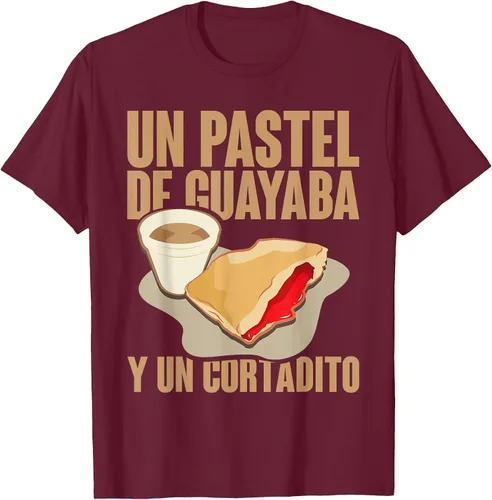Vista 9 de Funny Cuban Coffee Guayaba Guava Breakfast T Shirt T-Shirt Asphalt Grey