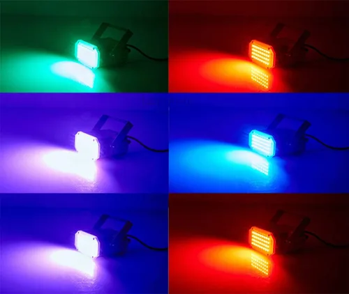 Vista 6 de Luces estroboscópicas para DJ Disco KTV, luces estroboscópicas, luz de escenario, 36 luces LED, iluminación estroboscópica con sonido activado