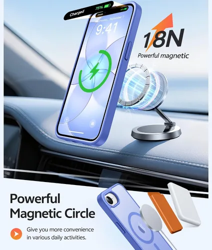 Vista 100 de FNTCASE Funda para Motorola Moto G-Stylus-5G-2025: Funda magnética translúcida mate a prueba de golpes para Moto G Stylus 2026, funda protectora