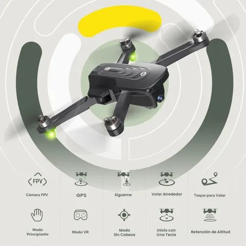 Vista 5 de Holy Stone HS175D Drone GPS con cámara 4K para adultos, menos de 8.78 oz, cuadricóptero RC plegable con retorno automático, vuelo de 46 minutos