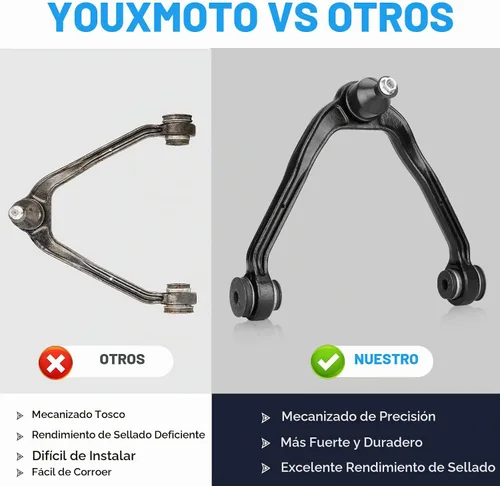 Vista 3 de Kit de suspensión con junta esférica para brazos de control superiores delanteros 4WD, compatible con Chevy Avalanche Silverado Suburban, compatible