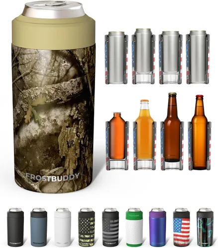 Vista 52 de Frost Buddy - Enfriador universal de latas, aislante de latas de acero Se adapta a latas delgadas de 12 onzas, 16 onzas, niños altos
