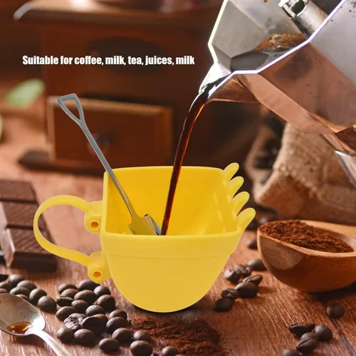Vista 3 de Pilipane Taza de café excavadora, taza de cubo de excavadora de 11.2 fl oz, taza de café con diseño de excavadora con cuchara de pala, taza de café