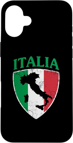 Vista 23 de Italia Flag Crest Italy Italian Family Vintage Distressed Case for iPhone 17