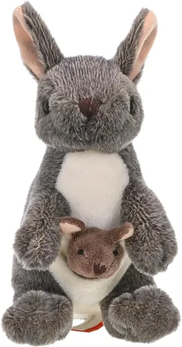 Vista 2 de Wild Republic Canguro con peluche Joey, animal de peluche, regalos para niños, peluches, de 8 pulgadas, 8 pulgadas, modelo: 10867