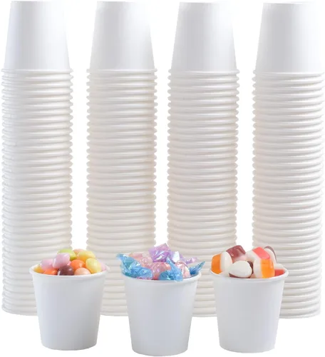 Vista 14 de Lamosi Paquete de 240 tazas de papel de 10 onzas, tazas de café desechables de 10 onzas, tazas para bebidas calientes/frías para agua, jugo o té