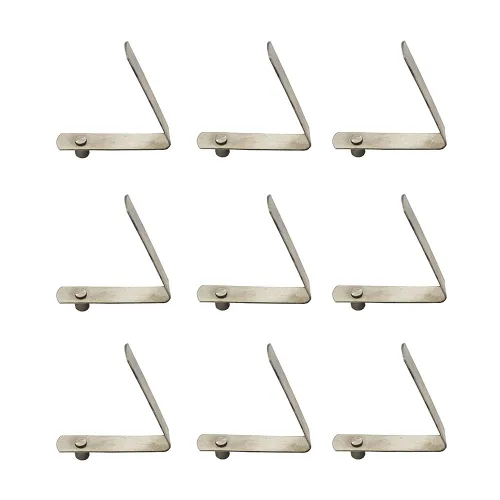 Vista 3 de UP100 50 clips de botón sólidos de acero inoxidable de 4 a 0.354 in, resorte a presión para entornos húmedos con requisitos elásticos, toldo Botón
