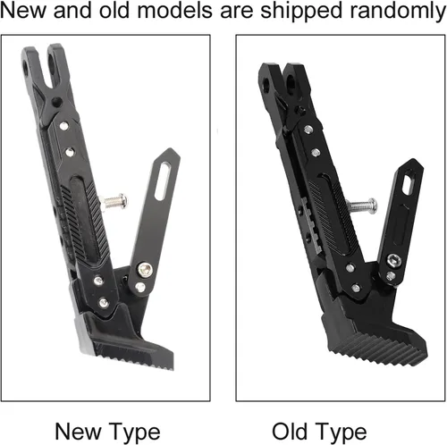 Vista 9 de Soporte para motocicleta, accesorios de motocicleta Modificado CNC Trípode ajustable Kickstand Soporte lateral