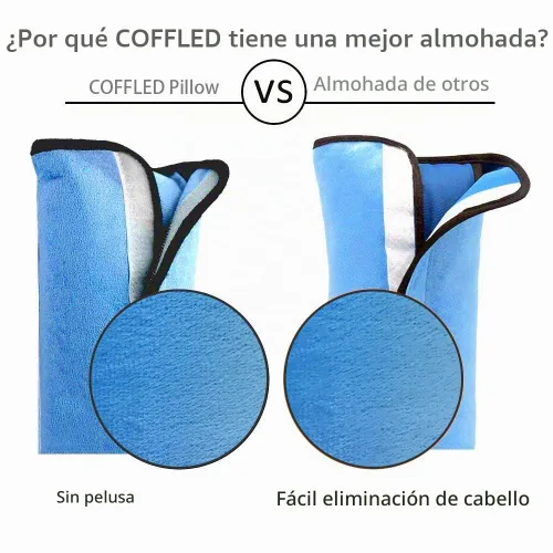 Vista 7 de 2 almohadas azules para cinturón de seguridad para niños, almohada para cinturón de seguridad de bebé, protector de almohada de asiento de automóvil