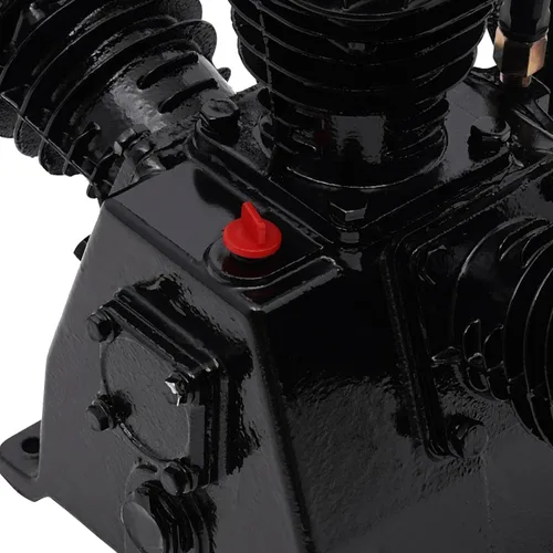 Vista 7 de Bomba de compresor de aire de servicio pesado 4-5HP, bomba de compresor de hierro fundido de 3 cilindros 10-12 CFM con filtros de aire triples
