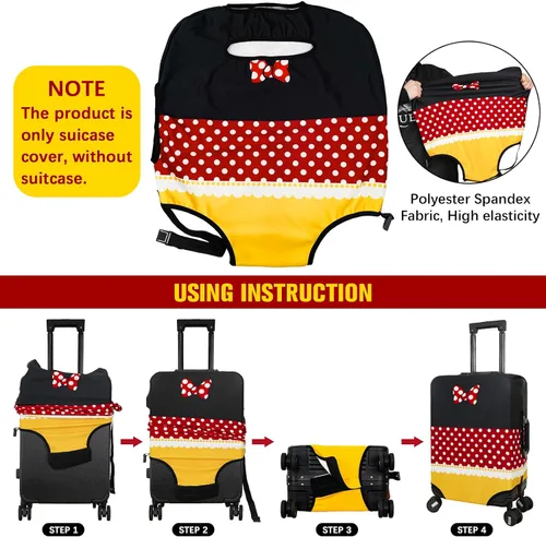 Vista 3 de Sehxbqo Funda protectora para maletas de viaje, funda protectora para equipaje de mano para equipaje de 25 a 28 pulgadas, Funda para equipaje-4